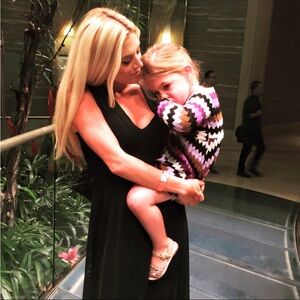 les tout petits by lois letzt girl's zig swing dress in multi